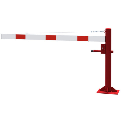 Drehschranke mit Seilzugverstärkung