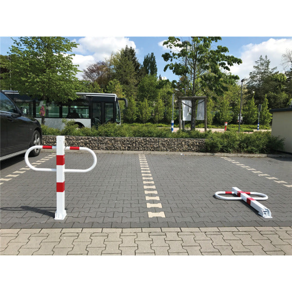 Durchgangs- und Parkplatzsperre umlegbar mit Profilzylinderschloss