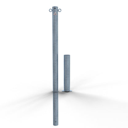 Absperrpfosten Stahlrohr Ø 60 x 2,5 mm herausnehmbar ohne Verschluss