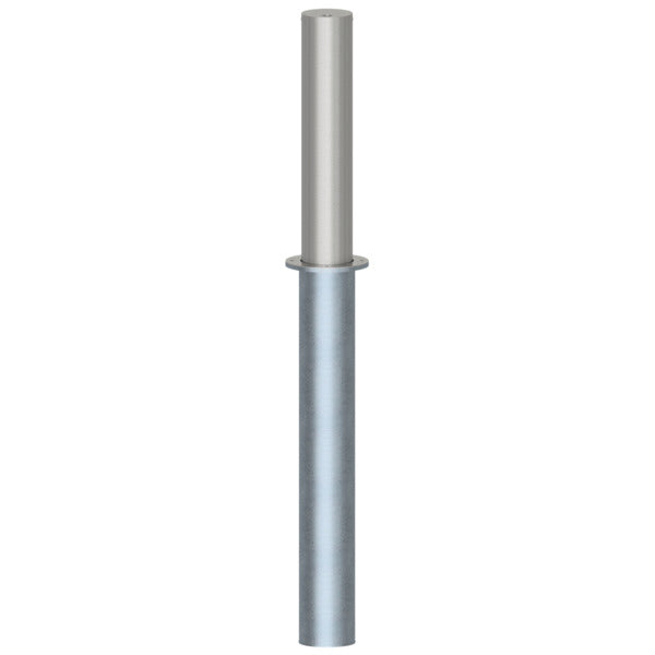 voll-versenkbarer Edelstahlpfosten Ø 154 mm
