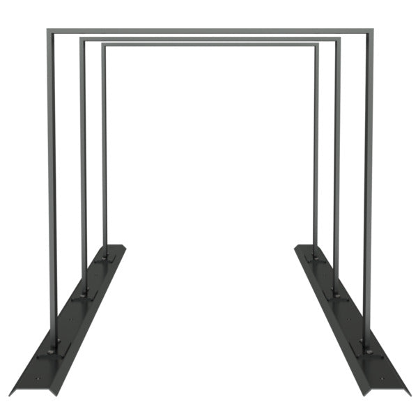 Fahrradanlehnbügel Reihenanlage Stahlrohr 50 x 12 mm