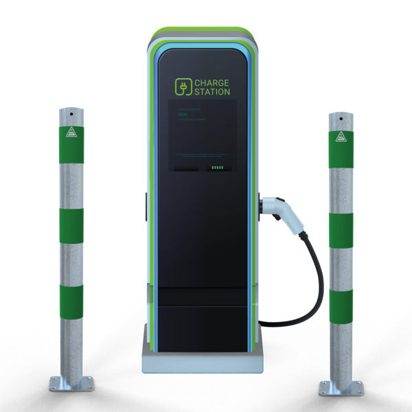 Absperrpfosten als E-Ladesäulenschutz