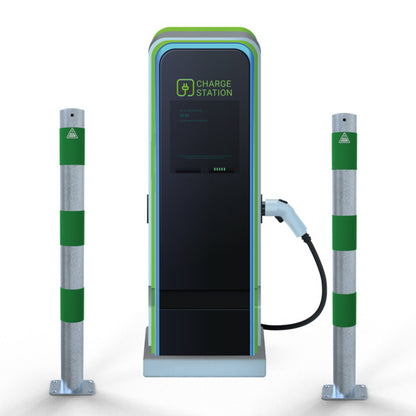 Absperrpfosten als E-Ladesäulenschutz