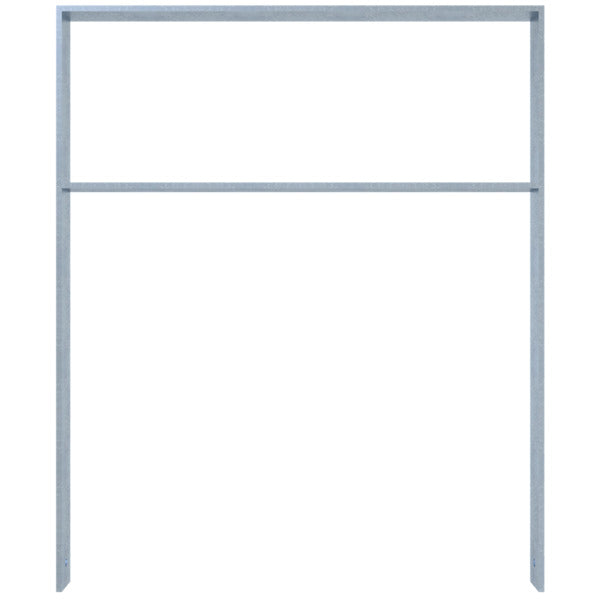Anlehnbügel aus Flachstahl 80 x 12 mm