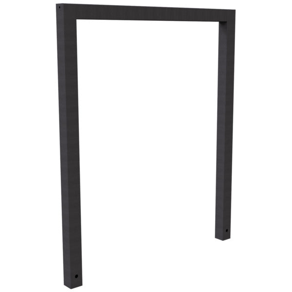 Anlehnbügel aus Stahlrohr Rechteckrohr 60 x 60 mm