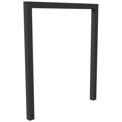 Anlehnbügel aus Stahlrohr Rechteckrohr 60 x 60 mm