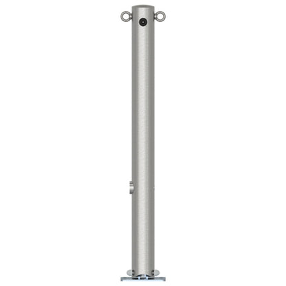 Edelstahlpfosten Ø 76 mm ohne Ziernut