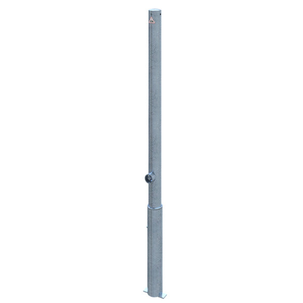 Absperrpfosten Stahlrohr Ø 60 x 2,5 mm herausnehmbar mit Dreikantverschluss