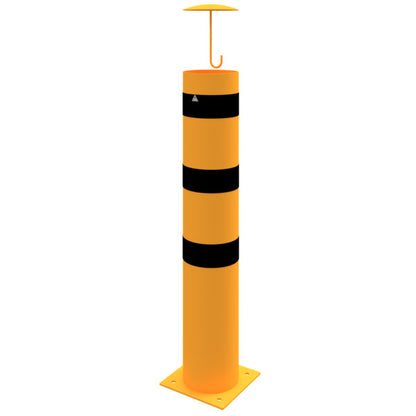 Absperrpoller Stahlrohr Ø 273 x 5 mm gelb / schwarz