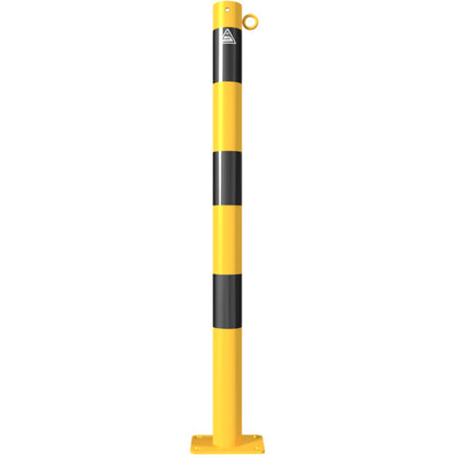 Absperrpfosten Stahlrohr Ø 60 x 2,5 mm gelb / schwarz
