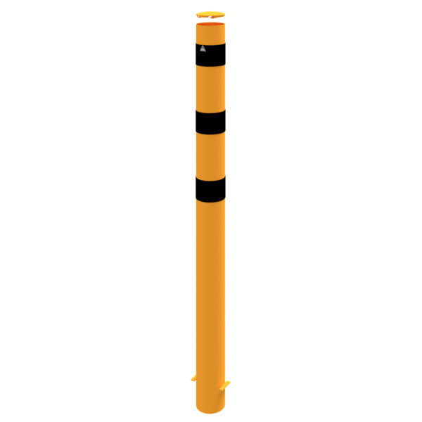 Absperrpoller Stahlrohr Ø 152 x 3,2 mm gelb / schwarz