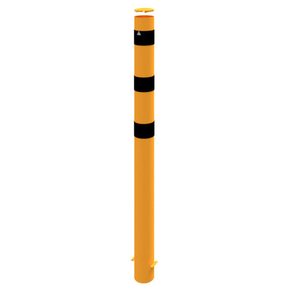Absperrpoller Stahlrohr Ø 152 x 3,2 mm gelb / schwarz