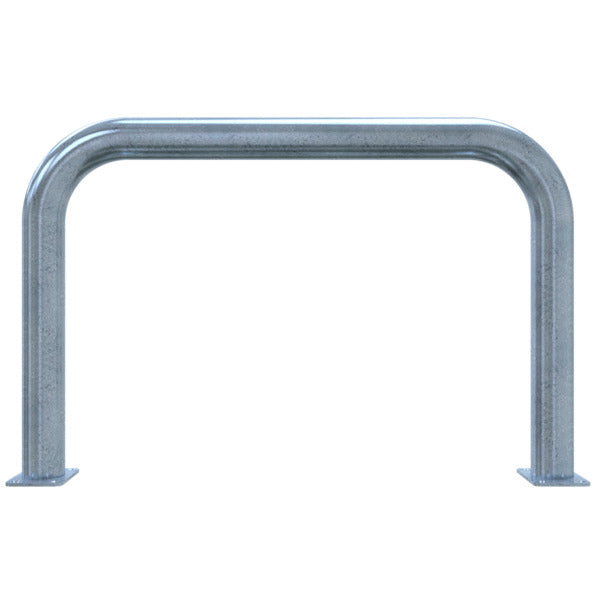 Rammschutzbügel Ø 76 x 2,6 mm ohne Querholm für Dübelbefestigung