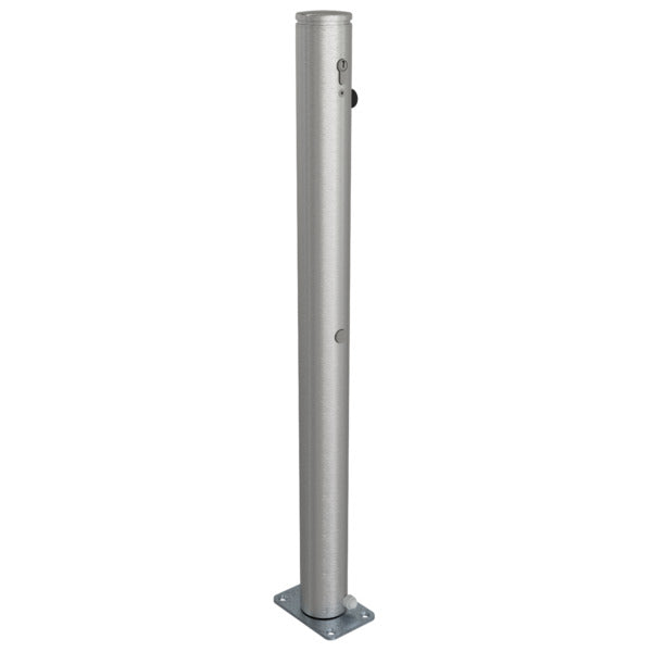 Edelstahlpfosten Ø 76 mm mit Ziernut