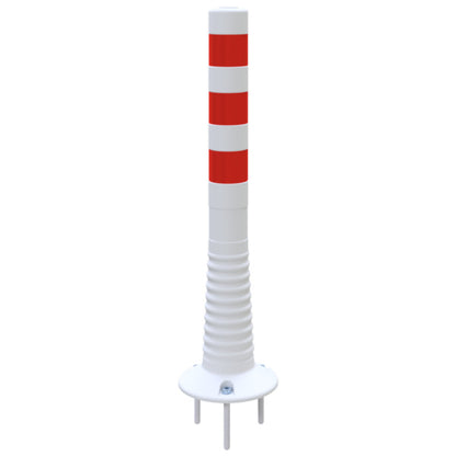 Flexipfosten weiß / rot Ø 80 mm