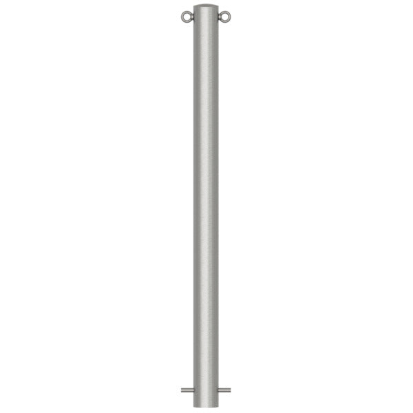 Edelstahlpfosten Ø 76 mm ohne Ziernut