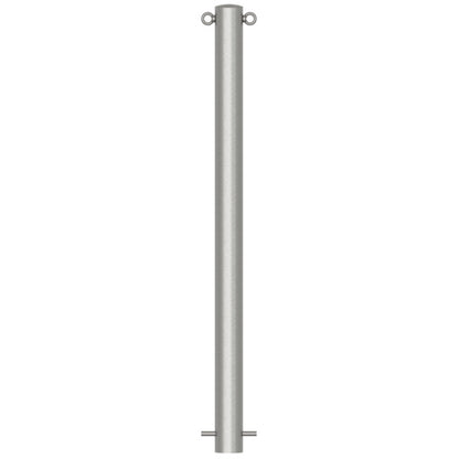 Edelstahlpfosten Ø 76 mm ohne Ziernut