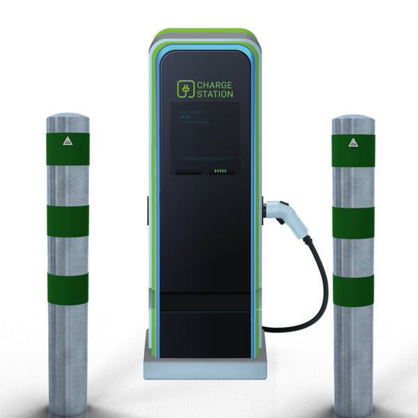 Rammschutzpoller als E-Ladesäulenschutz