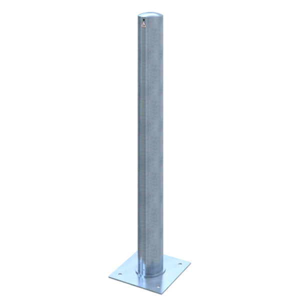 Absperrpoller Stahlrohr Ø 152 x 3,2 mm ortsfest zur Dübelbefestigung