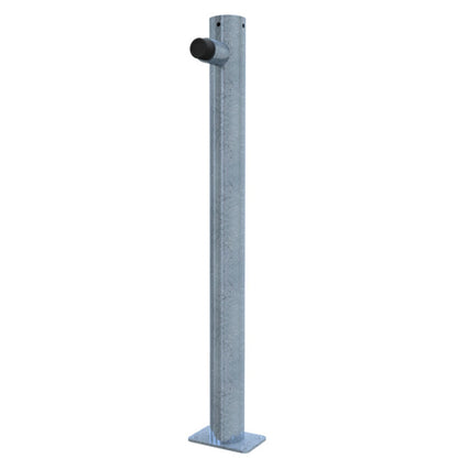 Absperrpfosten Stahlrpohr Ø 76 x 2,6 mm als Türstopper