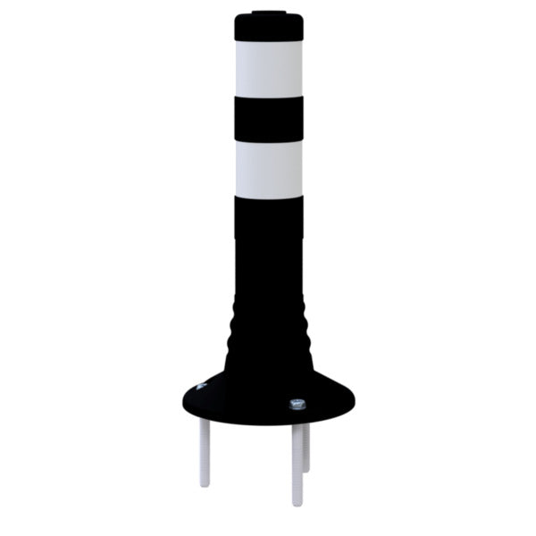 Flexipfosten schwarz / weiß Ø 80 mm