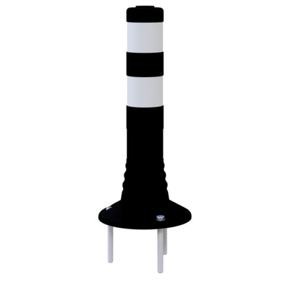 Flexipfosten schwarz / weiß Ø 80 mm