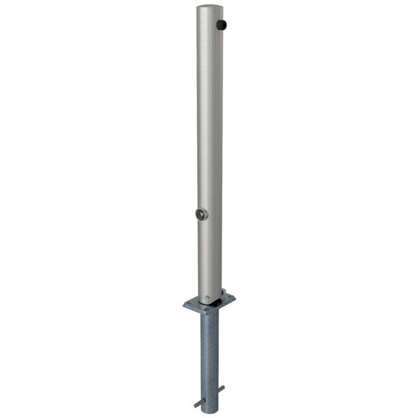 Edelstahlpfosten Ø 76 mm ohne Ziernut