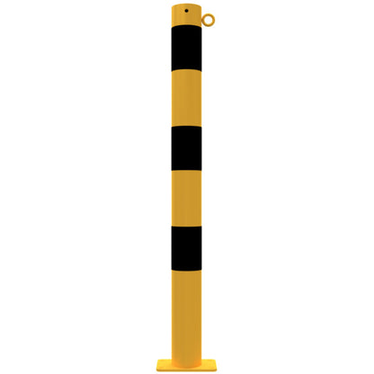 Absperrpfosten Stahlrohr Ø 76 x 2,6 mm gelb / schwarz
