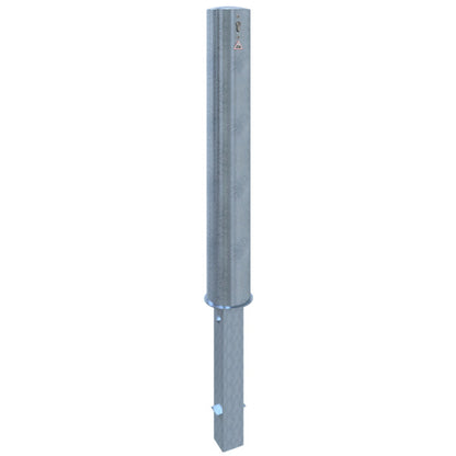Absperrpoller Stahlrohr Ø 152 x 3,2 mm herausnehmbar mit Dreikantverschluss oder Profilzylinderschloss