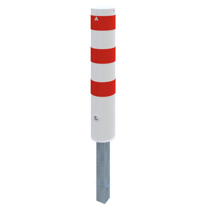 Absperrpoller Stahlrohr Ø 193 x 3,6 mm herausnehmbar mit Dreikantverschluss