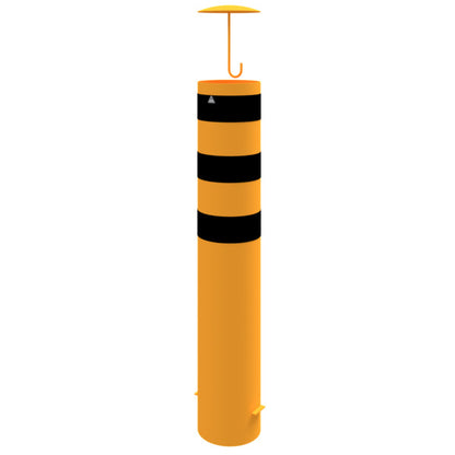 Absperrpoller Stahlrohr Ø 273 x 5 mm gelb / schwarz