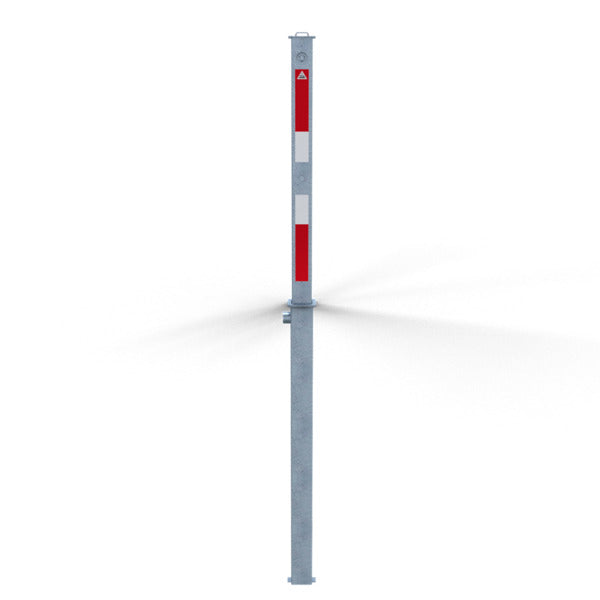 Absperrpfosten 70 x 70 mm vollversenkbar