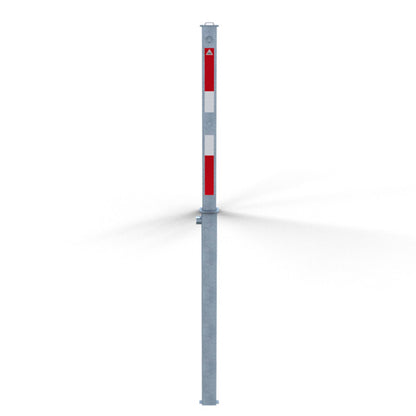 Absperrpfosten 70 x 70 mm vollversenkbar