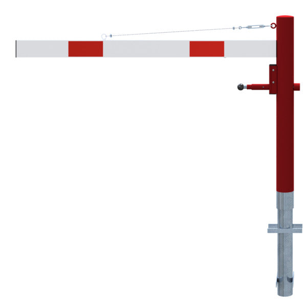Drehschranke mit Seilzugverstärkung