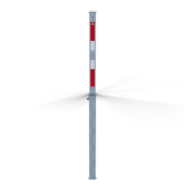 Absperrpfosten 70 x 70 mm vollversenkbar