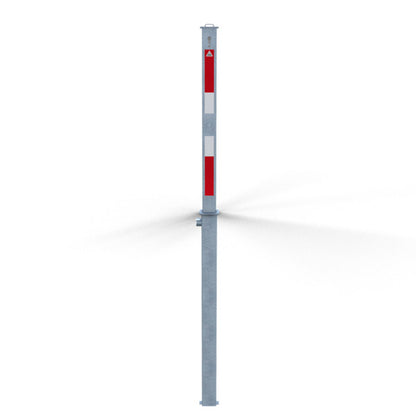 Absperrpfosten 70 x 70 mm vollversenkbar