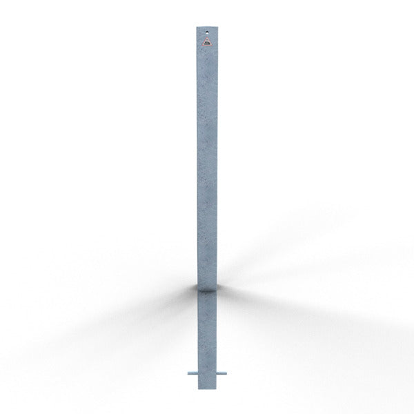 Absperrpfosten 70 x 70 mm ortsfest zum Einbetonieren