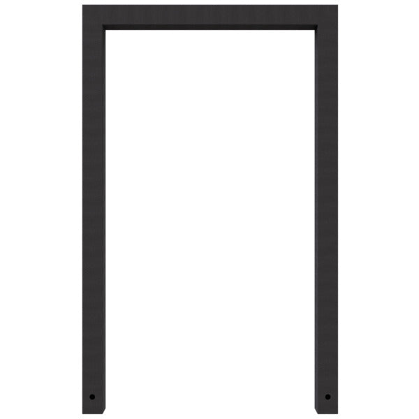 Anlehnbügel aus Stahlrohr Rechteckrohr 60 x 60 mm