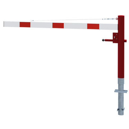 Drehschranke mit Seilzugverstärkung