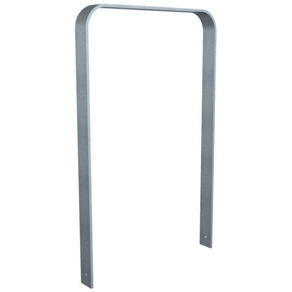 Anlehnbügel aus Flachstahl 80 x 12 mm in gebogener Ausführung