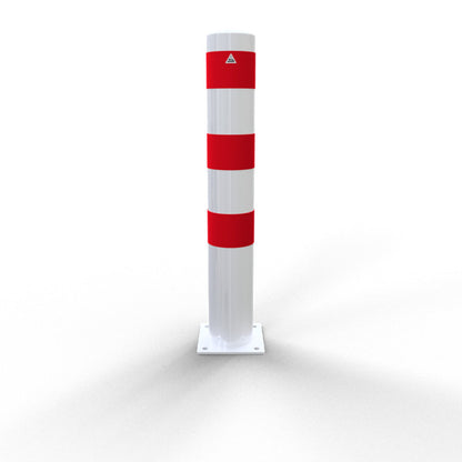 Absperrpoller Stahlrohr Ø 152 x 3,2 mm ortsfest für Dübelbefestigung