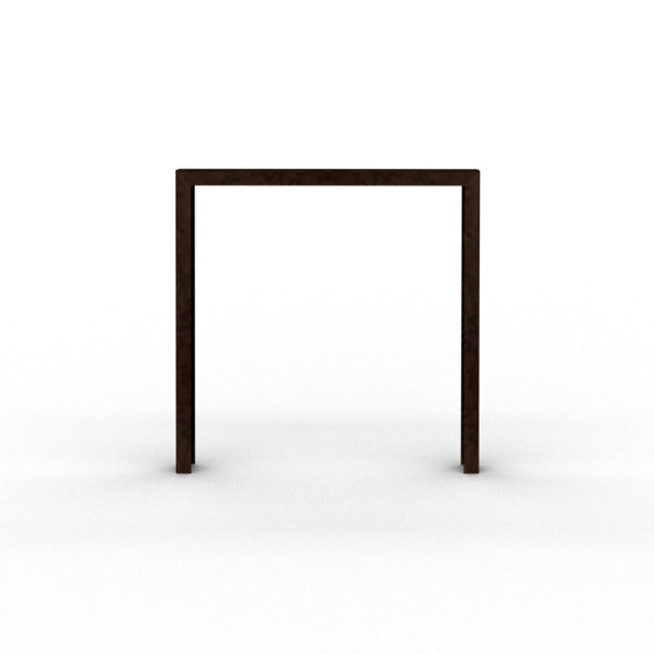 Anlehnbügel aus Cortenstahl 80 x 40 mm
