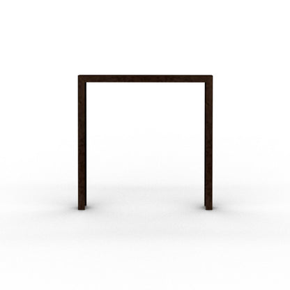 Anlehnbügel aus Cortenstahl 80 x 40 mm