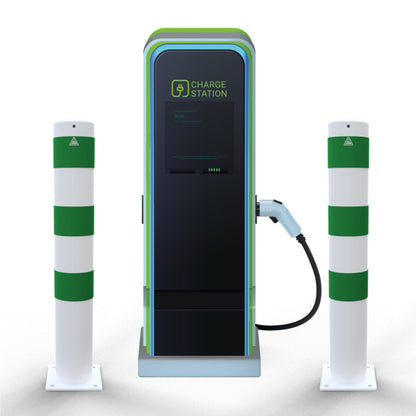 Rammschutzpoller als E-Ladesäulenschutz