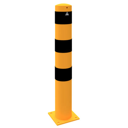 Absperrpoller Stahlrohr Ø 152 x 3,2 mm gelb / schwarz