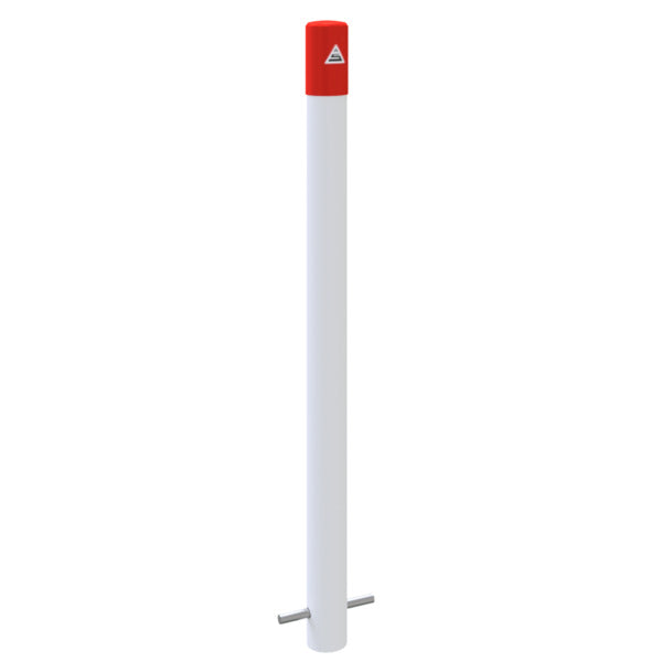 Feuerwehrleitpfosten Stahlrohr Ø 60 x 2,5 mm ortsfest zum Einbetonieren