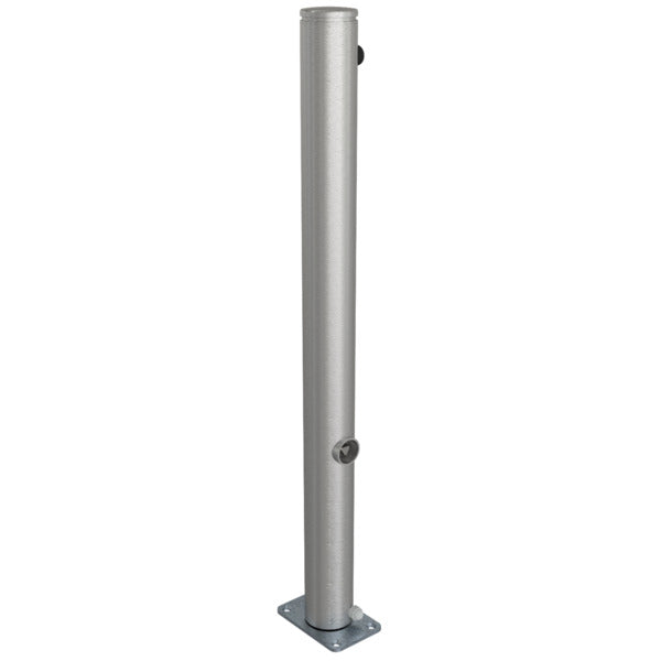 Edelstahlpfosten Ø 76 mm mit Ziernut
