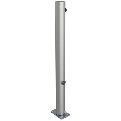 Edelstahlpfosten Ø 76 mm mit Ziernut
