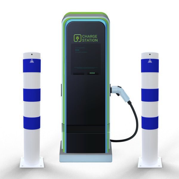 Rammschutzpoller als E-Ladesäulenschutz