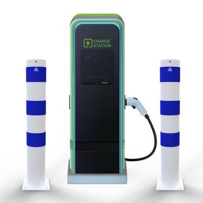 Rammschutzpoller als E-Ladesäulenschutz